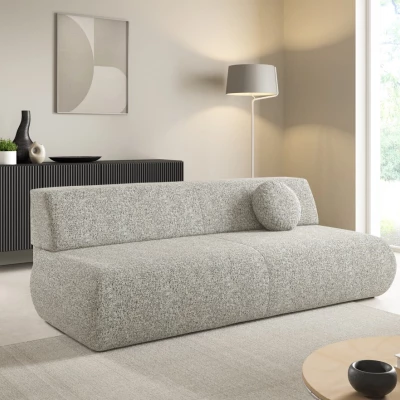 Rozkládací třímístná pohovka s úložným prostorem SURREY - šedá