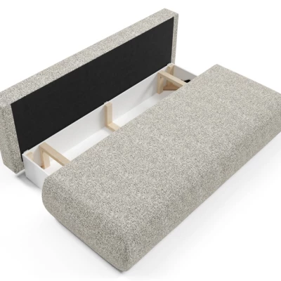 Rozkládací třímístná pohovka s úložným prostorem SURREY - šedá