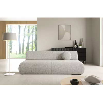 Rozkládací třímístná pohovka s úložným prostorem SURREY - světlá popelavá