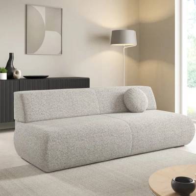 Rozkládací třímístná pohovka s úložným prostorem SURREY - světlá popelavá