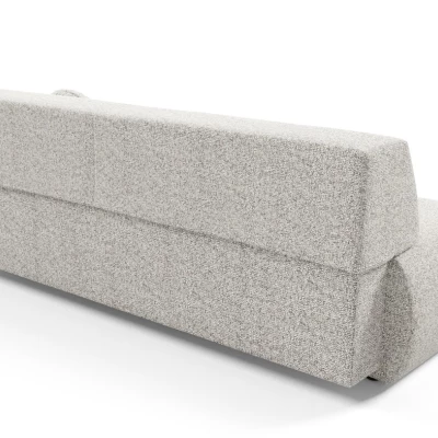 Rozkládací třímístná pohovka s úložným prostorem SURREY - světlá popelavá