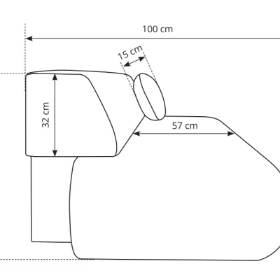 Rozkládací třímístná pohovka s úložným prostorem SURREY - modrá