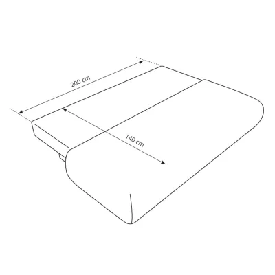 Rozkládací třímístná pohovka s úložným prostorem SURREY - ocelová šedá