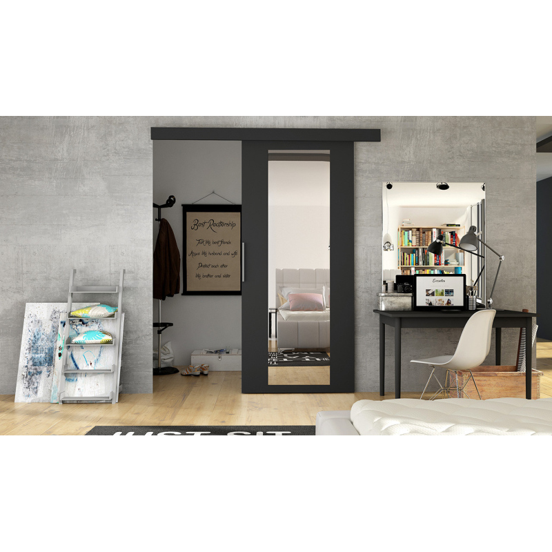 Posuvné dveře na stěnu ILAS IV. černé 90