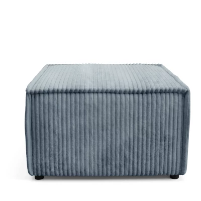 Čalouněná podnožka WINDSOR - tmavá popelavá