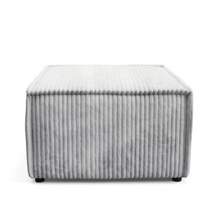 Čalouněná podnožka WINDSOR - popelavá