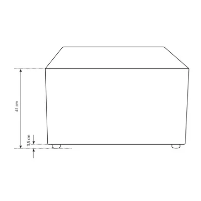 Čalouněná podnožka WINDSOR - ecru 1