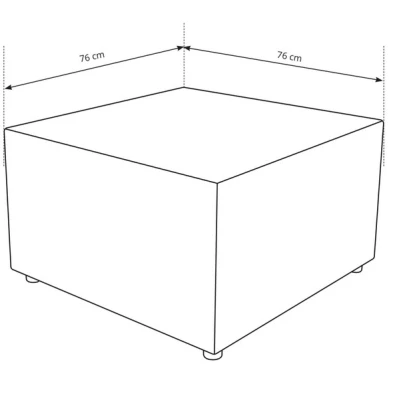 Čalouněná podnožka WINDSOR - měděná