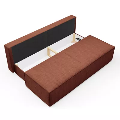 Třímístná pohovka úložným prostorem WINDSOR - měděná