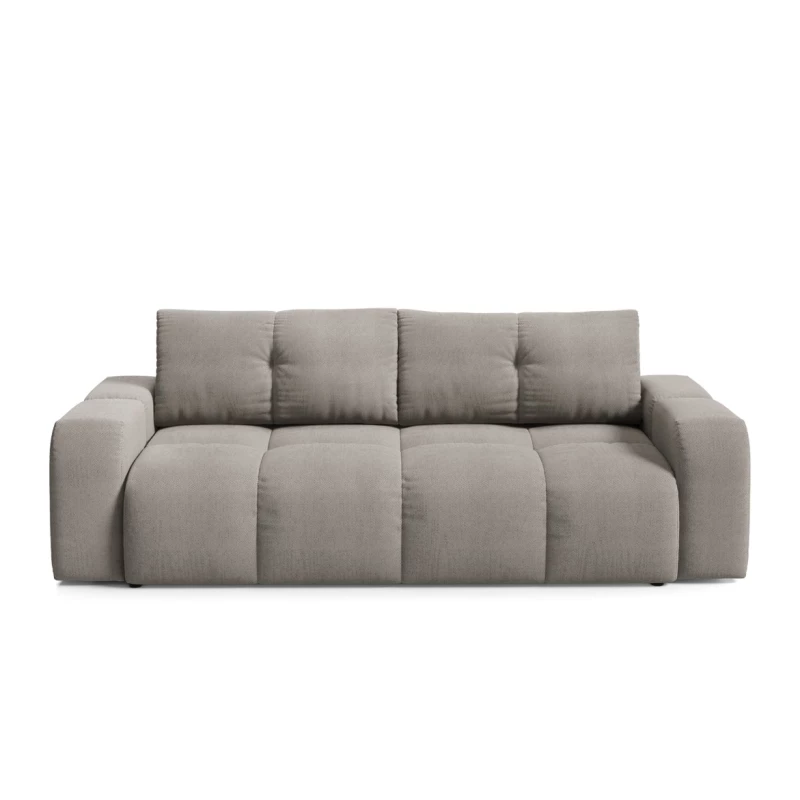 Rozkládací dvoumístná pohovka TRURO - šedá 2