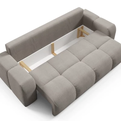 Rozkládací dvoumístná pohovka TRURO - šedá 2