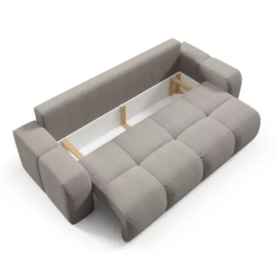 Rozkládací dvoumístná pohovka TRURO - šedá 2