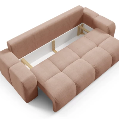 Rozkládací dvoumístná pohovka TRURO - meruňková