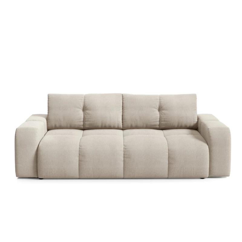 Rozkládací dvoumístná pohovka TRURO - světlá béžová 1