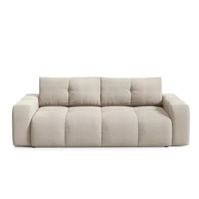 Rozkládací dvoumístná pohovka TRURO - světlá béžová 1