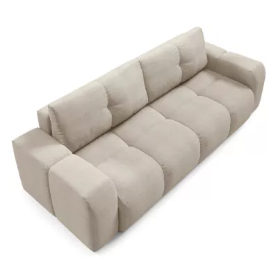 Rozkládací dvoumístná pohovka TRURO - světlá béžová 1