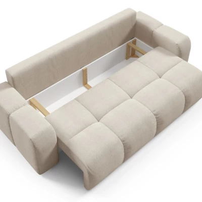 Rozkládací dvoumístná pohovka TRURO - světlá béžová 1