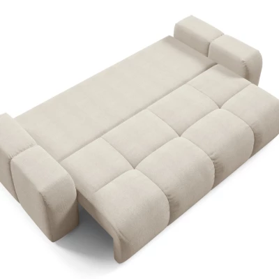 Rozkládací dvoumístná pohovka TRURO - světlá béžová 1