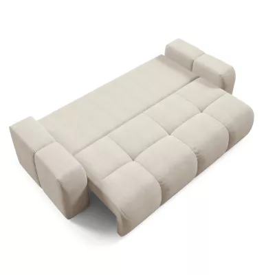 Rozkládací dvoumístná pohovka TRURO - světlá béžová 1