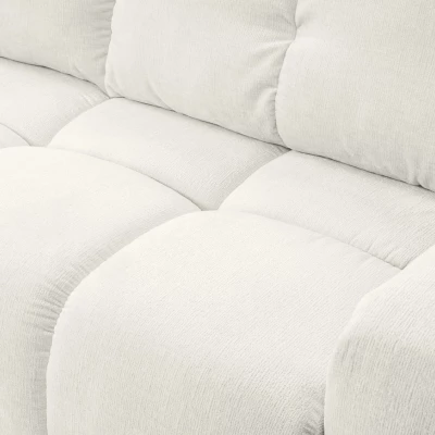 Rozkládací dvoumístná pohovka TRURO - světlá béžová 2