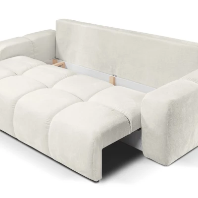 Rozkládací dvoumístná pohovka TRURO - světlá béžová 2