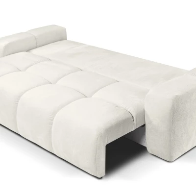 Rozkládací dvoumístná pohovka TRURO - světlá béžová 2