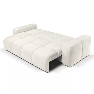 Rozkládací dvoumístná pohovka TRURO - světlá béžová 2