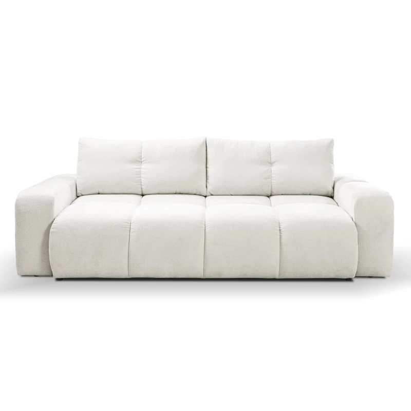 Rozkládací dvoumístná pohovka TRURO - krémová