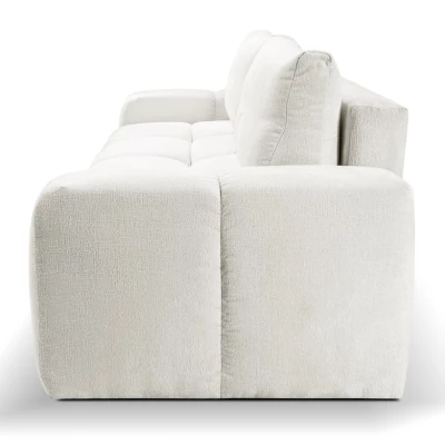 Rozkládací dvoumístná pohovka TRURO - krémová