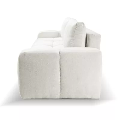 Rozkládací dvoumístná pohovka TRURO - krémová