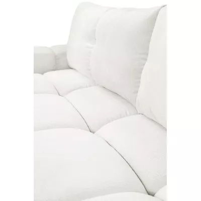 Rozkládací dvoumístná pohovka TRURO - krémová