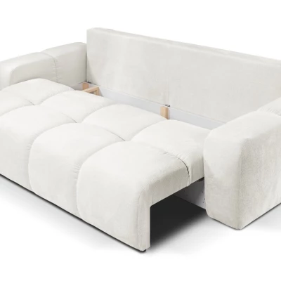 Rozkládací dvoumístná pohovka TRURO - krémová