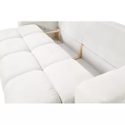 Rozkládací dvoumístná pohovka TRURO - krémová