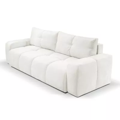 Rozkládací dvoumístná pohovka TRURO - krémová