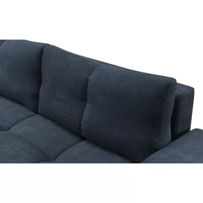 Rozkládací dvoumístná pohovka TRURO - modrá