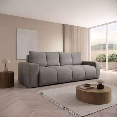 Rozkládací dvoumístná pohovka TRURO - šedá 1