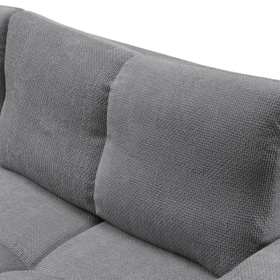 Rozkládací dvoumístná pohovka TRURO - šedá 1