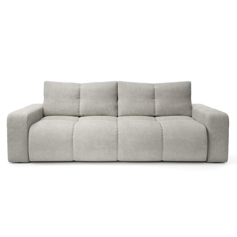 Rozkládací dvoumístná pohovka TRURO - stříbrná