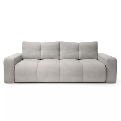 Rozkládací dvoumístná pohovka TRURO - stříbrná