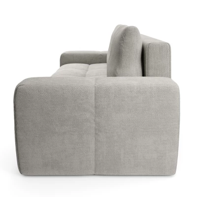 Rozkládací dvoumístná pohovka TRURO - stříbrná