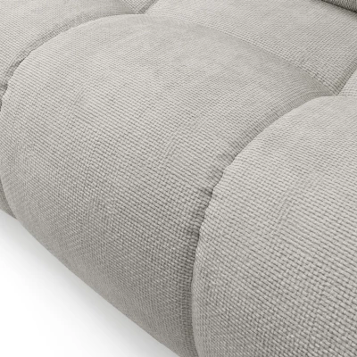 Rozkládací dvoumístná pohovka TRURO - stříbrná