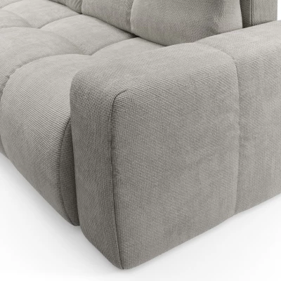 Rozkládací dvoumístná pohovka TRURO - stříbrná