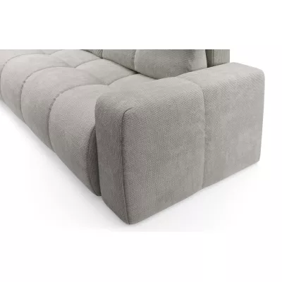 Rozkládací dvoumístná pohovka TRURO - stříbrná