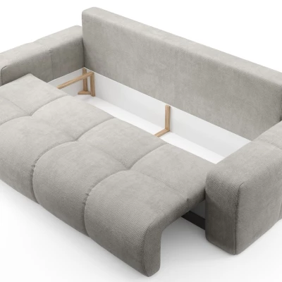 Rozkládací dvoumístná pohovka TRURO - stříbrná