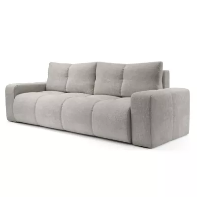 Rozkládací dvoumístná pohovka TRURO - stříbrná