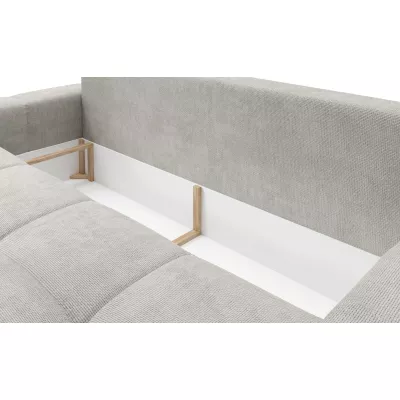 Rozkládací dvoumístná pohovka TRURO - stříbrná