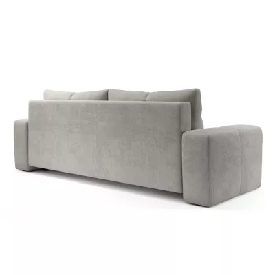 Rozkládací dvoumístná pohovka TRURO - stříbrná