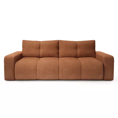 Rozkládací dvoumístná pohovka TRURO - cihlová