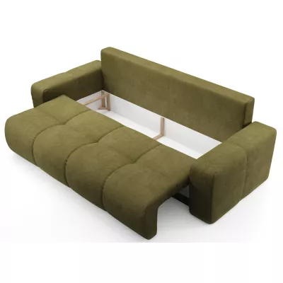 Rozkládací dvoumístná pohovka TRURO - olivová