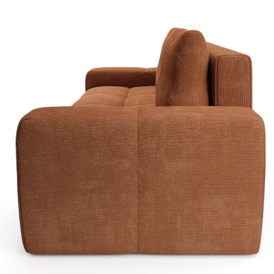 Rozkládací dvoumístná pohovka TRURO - cihlová